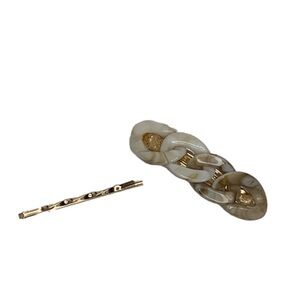 gold hair clips